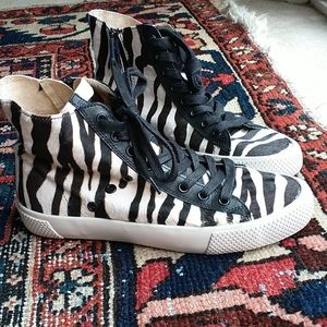 'Barret' Zebra Print Calf Hair SneakerRACHEL ZOE